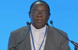 Bishop Matthew Hassan Kukah of Sokoto addresses a dinner of ADF International, "The Crisis of Religious Freedom in Nigeria," at the 2021 International Religious Freedom Summit in Washington, D.C. International Religious Freedom Summit 2021